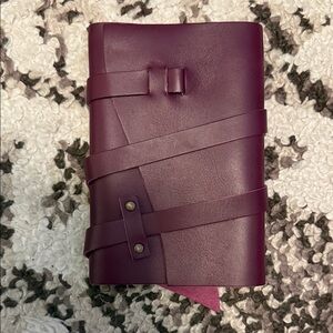 Portland Leather Wrap Journal- Lollipop